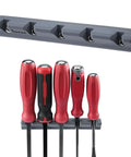 Magnetic Pry Bar Holder With Five Slots Heavy Duty Tool Organizer For Pry Bars Pliers And Screwdrivers Magnetic Storage Rack