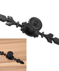 Black Zinc Alloy Drawer Cabinet Knob Pull Retro European Style Vintage Handle for Drawers and Cabinets