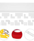 Self Adhesive Cable Raceway Cord Cover For Walls Sorts Messy Wiring Straight Up While Keeping Your Setup Tidy With Pvc Strips. Accessories included.
