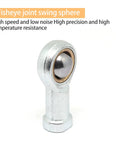 Four Pack Female Rod End Joint Bearing M10x1.25 Self Lubricating SI10T K Ball Bearing For Linkages And Machinery Use Durable Steel Construction Great For Robotic Arms And Automotive Projects, steel rod end joint