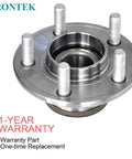 Front Wheel Hub And Bearing Assembly Pair With ABS 5 Lug For Dodge Challenger Charger Magnum And Chrysler 300 2005 To 2014 RWD Drop In Fit Heavy Duty Precision Bearing Two Pack, close-up view