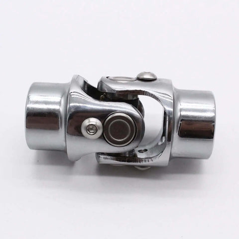 Smooth Single Shaft Universal Joint Made From Premium Stainless Steel For Heavy Duty Car Steering, Quick And Easy Install Kit With 3/4 Inch Ends That Fit Most Vehicles Perfectly.