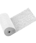 Heavy Duty Pro Grade Patch Kit With Plaster Gauze Strips For Drywall Repair Quick Fix Of Loose Wall Fixtures, DIY Home Projects, And Model Scenery, Wide Long Roll For Easy Smoothing And Strong Hold, white plaster gauze roll
