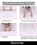 Hard Floor Office Chair Mat 36 X 48 Inches For Hardwood Floors, Easy Glide Under Desk, No Slip Scratch Resistant Floor Protector instructions