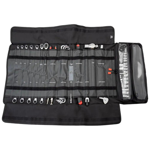 UTV Tool Roll Kit With Belt Removal Tools For Kawasaki Teryx KRX 1000 2020-2026 And KRX4 1000 2023-2026, open roll bag display