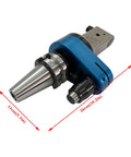 Top Shelf Er11 90 Degree CNC Angle Head Adapter For Milling Machines Featuring Bt50 Taper And 5000 Rpm, blue alloy construction.