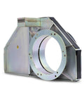 Heavy Duty Automatic Blast Gate, Zinc Plated Rotating Blade, 24V DC Electric Actuator, 10 Inch Dust Collection System Fits GreenBox 12 side view