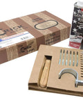 Masonry Level Care Kit To Keep Your Level In Top Shape With 6 Lenses 12 Lens Caps Cap Removal Tool Linseed Oil And Hanging Hook Assembled In USA Ships Fast, kit parts in box