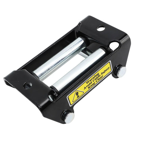 2000Lb Winch Roller Fairlead For Smooth Cable Guidance And Stable Wire Rope Control Beefed Up Steel Frame With Q235 Iron Plate Erosion Resistant Ideal For Electric Winches And Off Road Recovery, black steel roller fairlead
