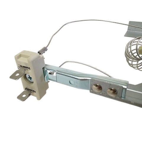 High Output Electric Dryer Heating Coil Element Assembly 240V 4600W Premium Nickel Chromium Alloy Replacement detailed view with 5/16 inch terminals.