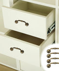 4 Pack Vintage European Style Cabinet Drawer Pulls Antique Bronze Wardrobe Door Handles for home decor shown on drawers