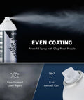 Premium Laser Marking Spray For Co2 And Fiber Engravers with powerful clog-proof nozzle in an 8 oz aerosol can.