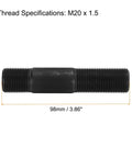 Knockout Punch Draw Stud M20 By 1.5 Thread Replacement For Hydraulic Drivers 98mm Long Pro Grade Heavy Duty