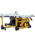 Shop Ready 8 Inch Sliding Table Saw Featuring A Heavy Duty 1500 Watt Motor And Razor Sharp 80 Tooth Circular Blade Dust Free Desktop Woodworking Rig For Clean Cuts Pro Pipe Rack Stand Quick Build Rock Solid Workshop Gear, showing side view with compact design.