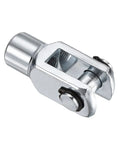 Air Cylinder Rod Clevis End 3 Pack 62mm Length M12x1.25 Female Thread Y Connector Silver, low-carbon steel pneumatic actuator clevis