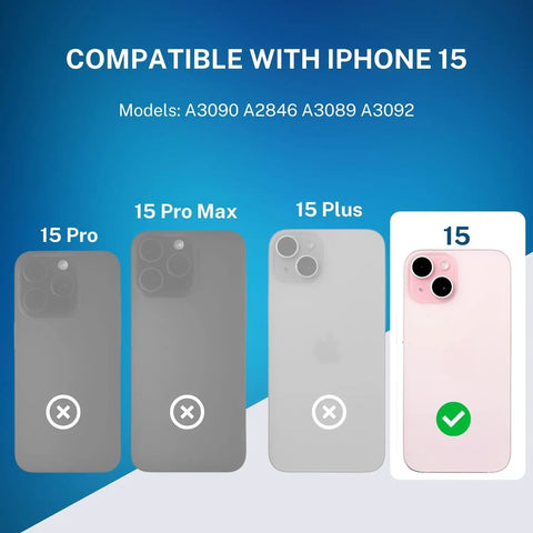 Compatible iPhone 15 models displayed, showing Pro, Pro Max, Plus with check mark for the Proximity Sensor Earpiece Flex Cable Replacement