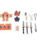 Three In One Doweling Jig Kit With Aluminum Construction Pro Grade Precision Drilling Guide And Positioning for Woodworking