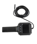 Handheld Endoscope Camera With 2.8 Inch IPS Display And Eight LEDs, flexible probe and control buttons for plumbing vent checks.