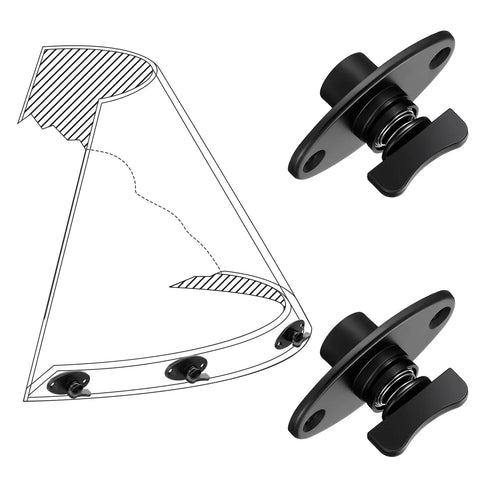 Five Piece Boat Windshield Fasteners Replacement Clips Set For Marine Boats Easy Install Bass Boat Clips Accessory