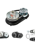 Go Kart Torque Converter Kit 40 Series With 1 Inch Bore For 16 HP Engines showing components and assembly parts