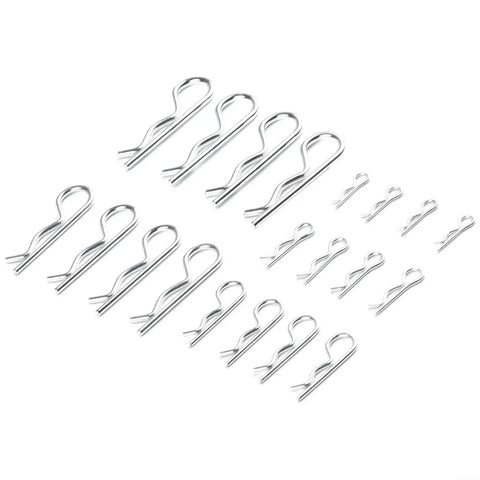 Heavy Duty 100 Pc R Cotter Pin Set Galvanized Carbon Steel Cotter Pins In 6 Sizes M1 To M2.5 For Tractors Trailers Cars And Machinery