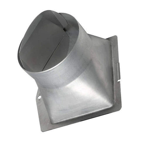 Recessed Exhaust Bath Fan With LED Light, 80 CFM, Energy Star DC Motor vent adapter component, metal finish