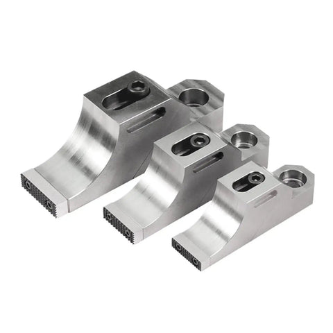 Heavy Duty Vise With One Way Side Clamp For Cnc Milling Machine parts, showing M8 size, #45 steel build, designed for precision use.