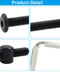 12 Pcs M6 x 55mm Hex Socket Head Screws and Barrel Nuts Hardware Kit for Bunk Beds and Furniture Replacement Bolts Cribs Daybeds Chairs and Desks with Wrench Durable Carbon Steel detail view
