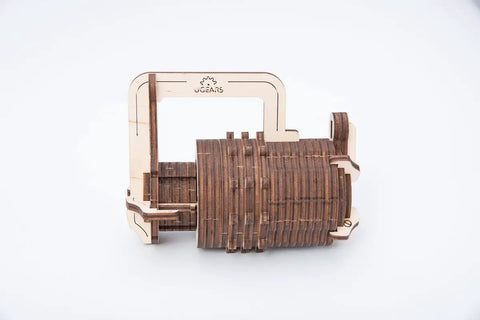 DIY 3D Wooden Cryptex Puzzle Kit With Real Working 3 Digit Combination Lock For Adults Hands On Build Your Own Secret Code From 1000 Possible Arrangements Da Vinci Code Inspired 34 Piece Model Kit wooden cryptex