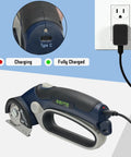 Zeite Deepcut 3/8" Cordless Electric Cardboard Cutter With Led Light And Rechargeable Power, charging indicator and USB-C port shown.