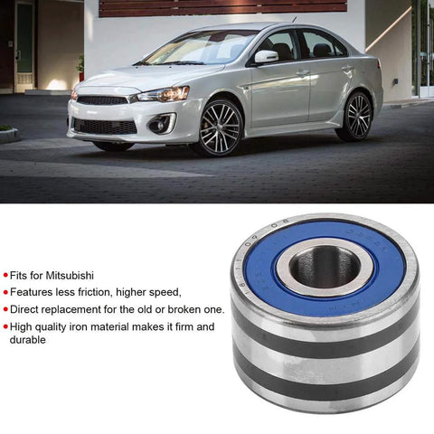 Plug-And-Play Generator Bearing Replacement 8 X 23 X 14mm For IR IF Alternators, OEM 23721-AA040 Compatible, shown near car