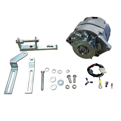 Heavy Duty Alternator Conversion Kit With Pulley Plug And Play Bolt On Upgrade For Ford New Holland Tractor 4000 5000 7000 Series components