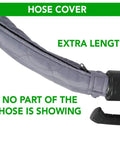 50 Foot Low Voltage Central Vacuum Hose With Crushproof Padded Cover And Zipper For Easy Install And Pro Grade Protection