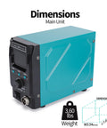 Beefy 300W Soldering Station For Stained Glass Adjustable Temperature unit with dimensions and weight displayed.