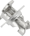 Tough Quick Swap Quarter Turn Panel Fasteners Hollow Steel Clips.500 Inch Grip With Washers, close-up view of a silver quarter turn clip.