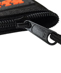 Close-up of heavy-duty zipper on Cordura Nylon Tool Pouch With Heavy Duty Zipper, 12-1/2 Inch Black Zipper Bag For Pliers, Wrenches