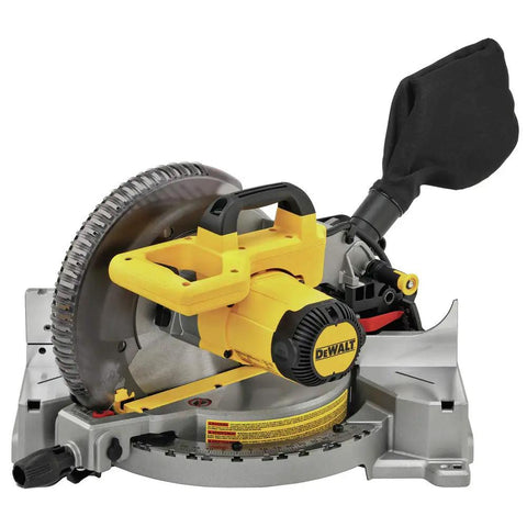 10 Inch Compound Miter Saw With Single Bevel And 15 Amp Motor, 14 Positive Stops, Precise Miter System, Machined Base Fence, Tall Sliding Fence For Four And A Quarter Inch Base, Bevels From Zero To Forty Eight Degrees Left, Built For Clean, Accurate Cuts