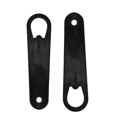 Dense Polymer Barrel Bushing Wrench For 1911 Pistols Set Of 2, Durable Non Abrasive Tool For 45 ACP And 9mm Calibers, Gun Maintenance Accessory, Easy Fit And Quick Disassembly, two black polymer wrenches