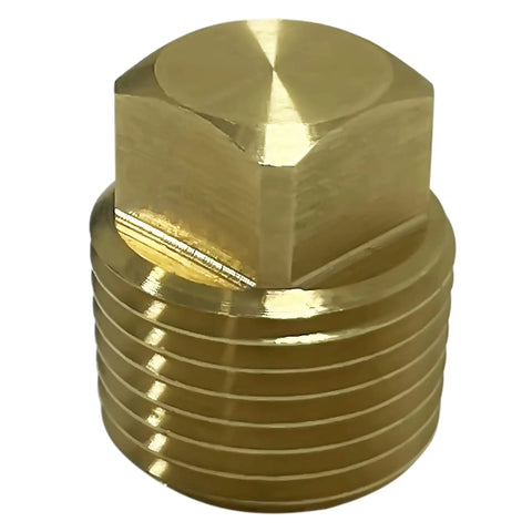 Garboard Drain Plug Kit For 1 Inch Hole, Boat Transom Scuttle Plug With 2 Inch Flange, Cast Copper Marine Plug Assembly