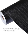 Gotta Have This Slick Black Peel And Stick Vinyl Wrap For Kitchen Countertops And Walls, 1000cm long, 45cm wide roll.