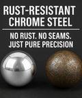 One Inch Chrome Steel Bearing Balls G25 Grade AISI 52100 High Precision Two Pack For Heavy Duty Machinery And Bearings Durable Chrome Steel Balls For Precision Fit And Smooth Motion, rust-resistant chrome steel bearing balls