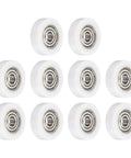 10 Pcs 625ZZ Nylon Roller Bearings 5x22x7mm White Ball Bearing Guide Smooth As Butter Operation Rock Solid Construction Hella Quiet Component Kit For Hardworking Builders And Mechanics.
