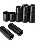 Heavy Duty Tap Socket Set For Tight Spaces With Vinyl Tap Holder Includes Five Sockets From 5/8 To 1 Inch And 16mm To 25mm