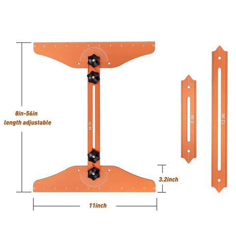No Sweat Stair Treads Gauge Template With Quick Adjust Flex Angles For Dead On Precision On Spiral And Standard Runs ideal for planning stair layouts.