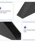 Plastic Triangle Edge Corner Protectors Pack Of 100 Pcs 1.89 X 1.89 X 0.71 Inch Shockproof Cushion Guards for corners