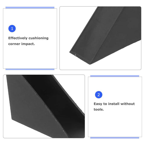 Plastic Triangle Edge Corner Protectors Pack Of 100 Pcs 1.89 X 1.89 X 0.71 Inch Shockproof Cushion Guards for corners