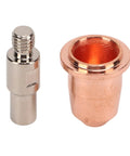 Fabater Plasma Cutter Consumables 20 Pcs Electrode Tip Nozzle And Cup Kit featuring brass nozzle and copper cup for S45 torch.