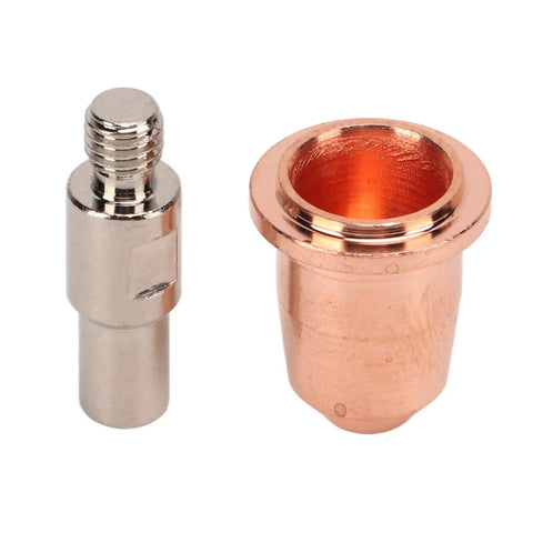 Fabater Plasma Cutter Consumables 20 Pcs Electrode Tip Nozzle And Cup Kit featuring brass nozzle and copper cup for S45 torch.