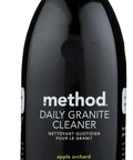 Granite Spray Cleaner That Delivers Streak Free Shine On Granite Marble And Stone Surfaces Non Toxic Plant Based Formula With No Harsh Chemicals Leaves No Fuss Sparkling Residue Free Finish 28 Oz black bottle with spray nozzle