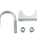 Heavy Duty 1-1/2 Inch U Bolt Exhaust Clamp Set With Saddle Style U-Bolts, Galvanized Iron Muffler Clamp, Built To Last